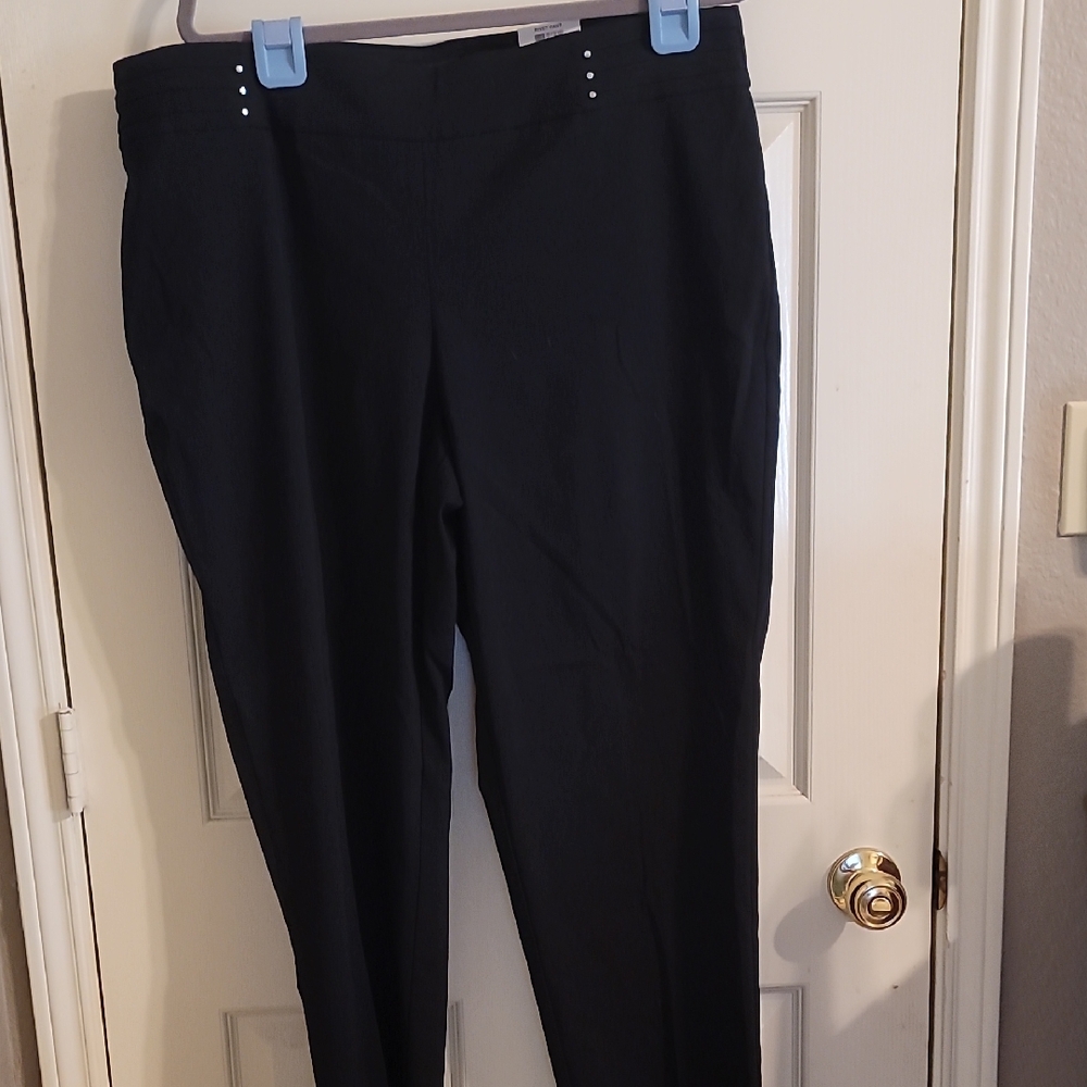 JM Collection Women's Elegant Black Pants